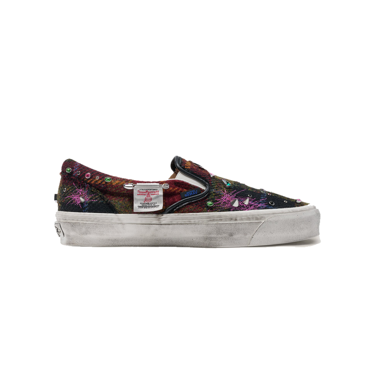 Vans Premium Classic Slip-On Harris Tweed Red 'Red Blue'