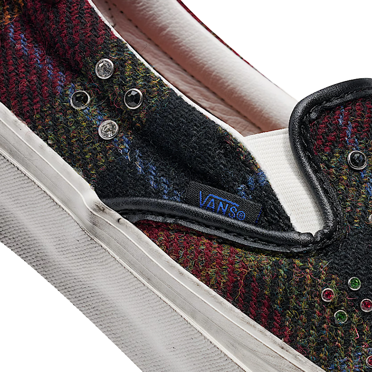 Vans Premium Classic Slip-On Harris Tweed Red 'Red Blue'