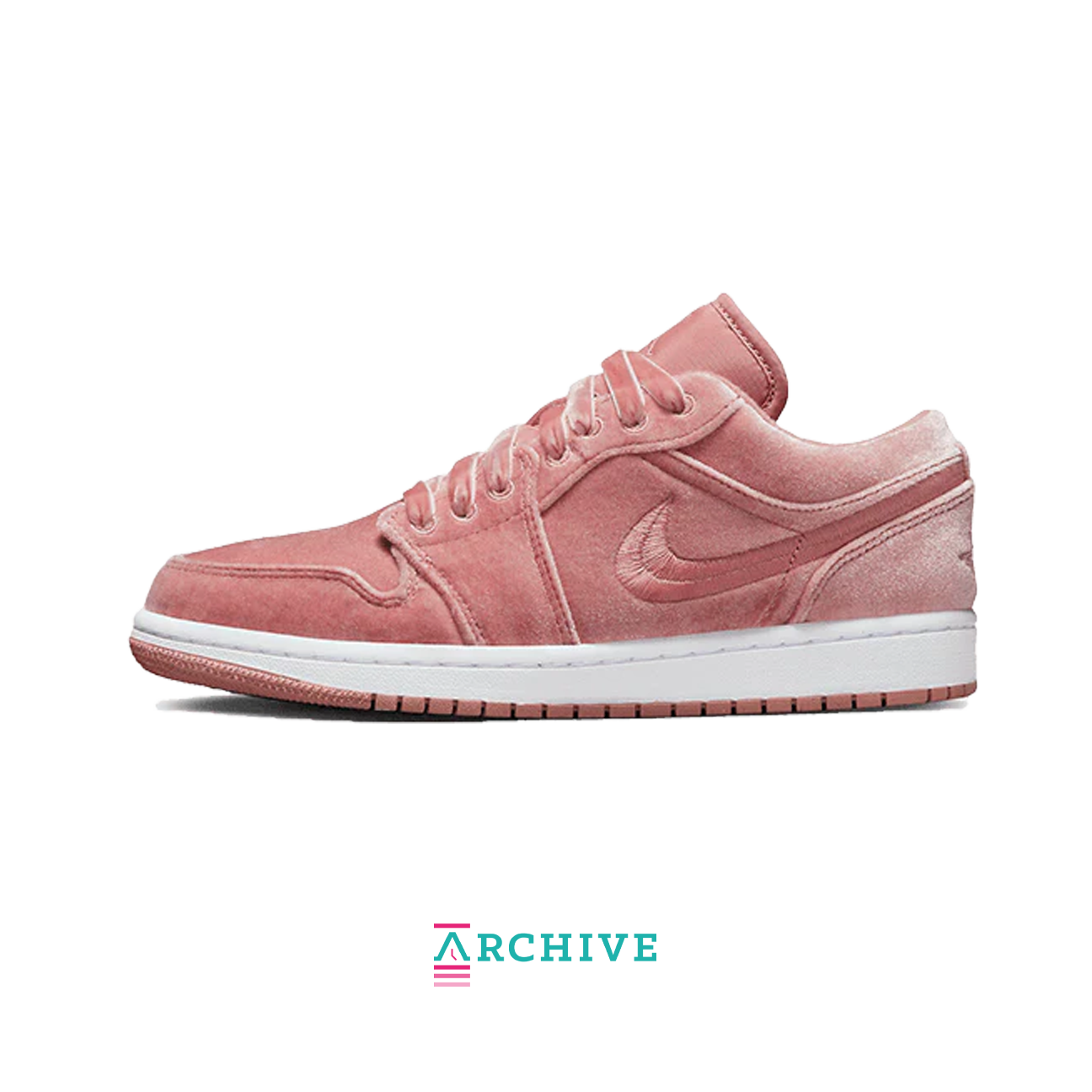 Wmns Air Jordan 1 Low SE 'Pink Fløjl' - Størrelse 37.5 (ARKIV)