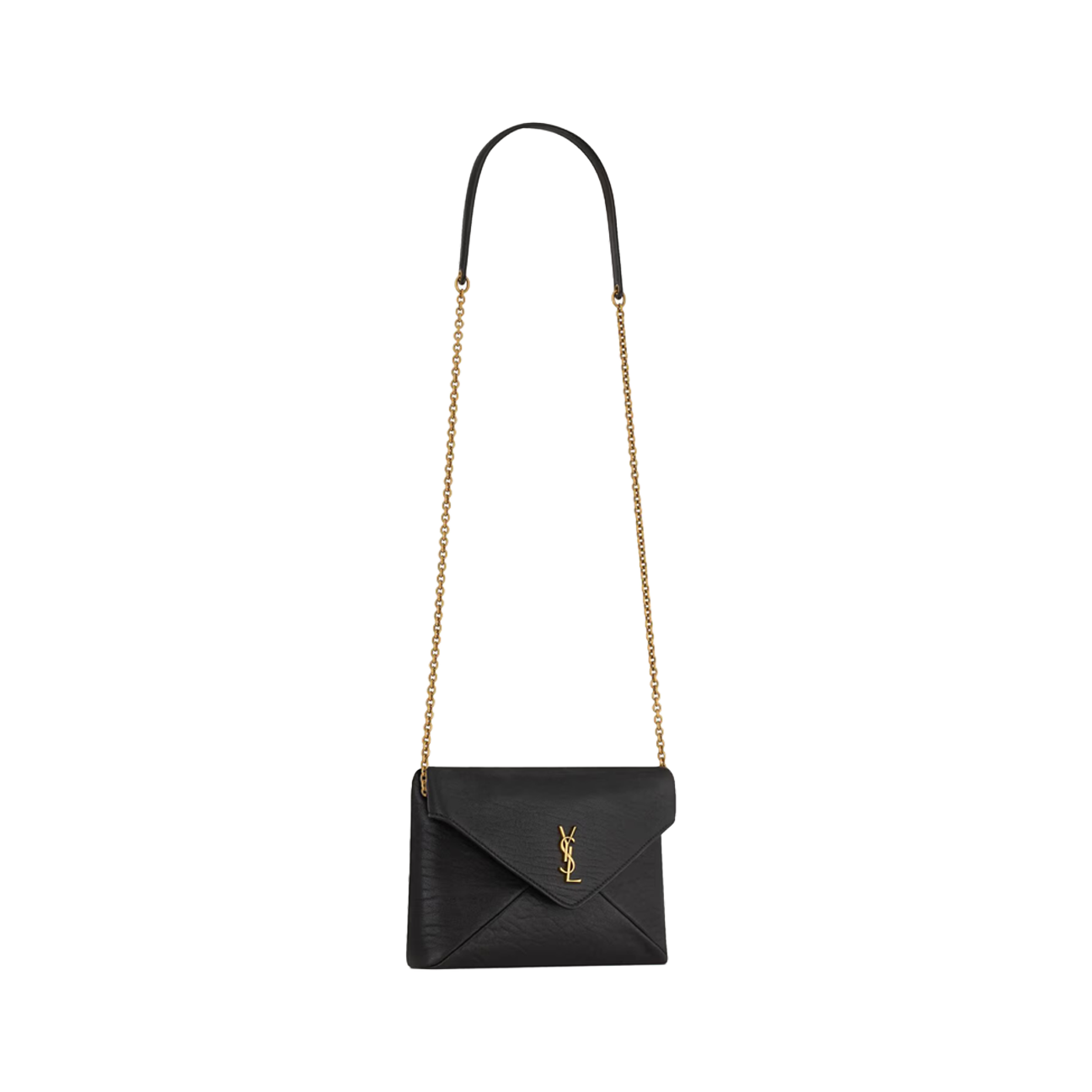 Yves Saint Laurent Cassandre Small Chain Pouch Lambskin 'Black'