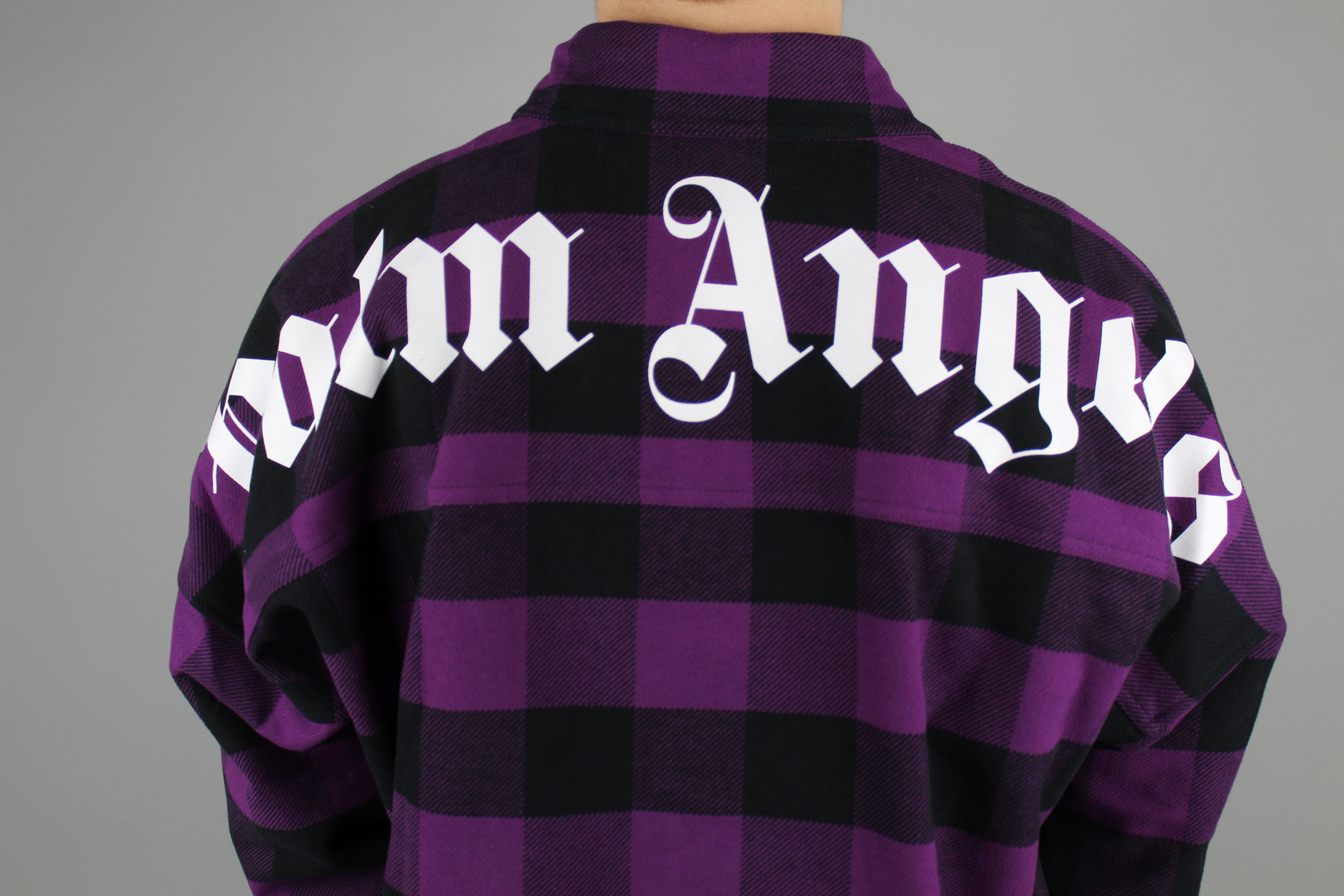 Palm Angels Overshirt 'Violet'-8338985189706-The Attic