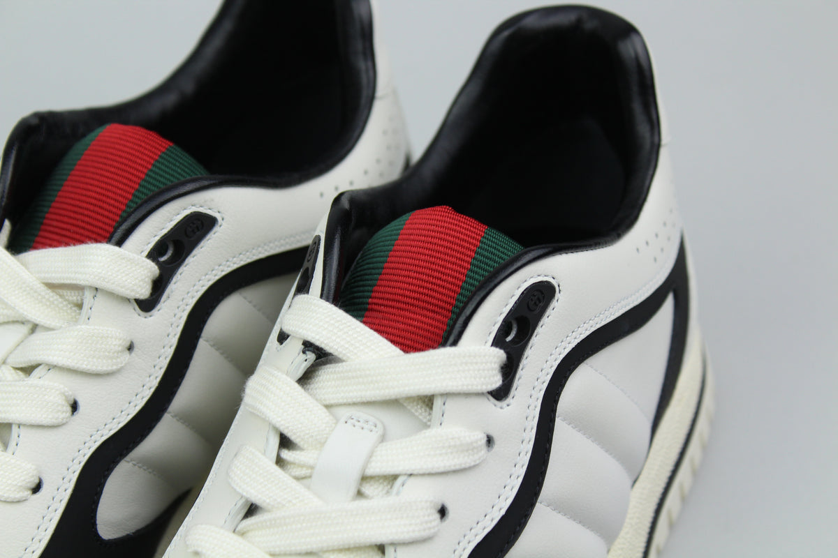 Gucci Leather Re-Web Trainer 'White'-9993645982026-The Attic