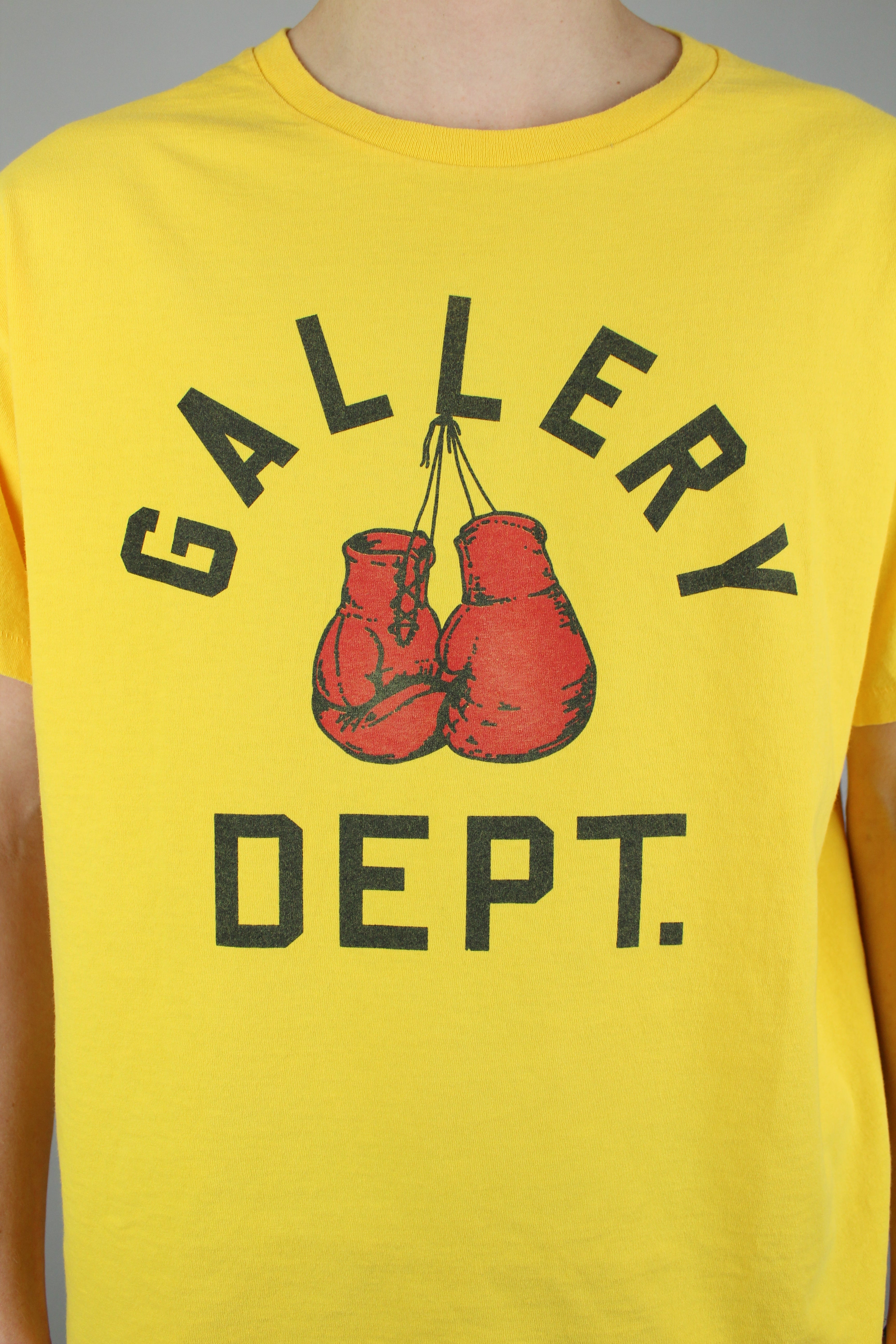 Gallery Dept. Boxing Merch Tee 'Gold Yellow'-9638392463690-The Attic