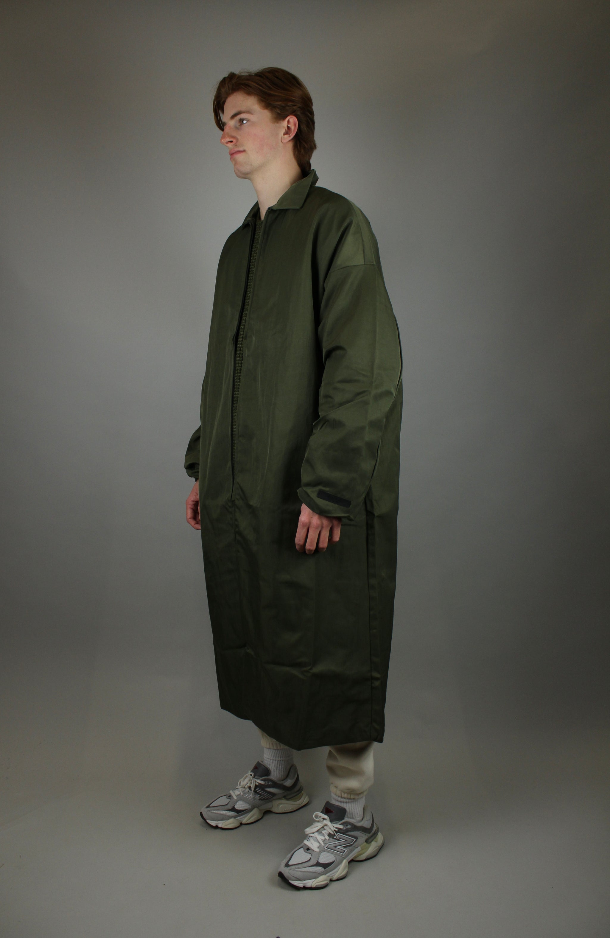 Fear of God Essentials Textured Nylon Field Trench 'Military