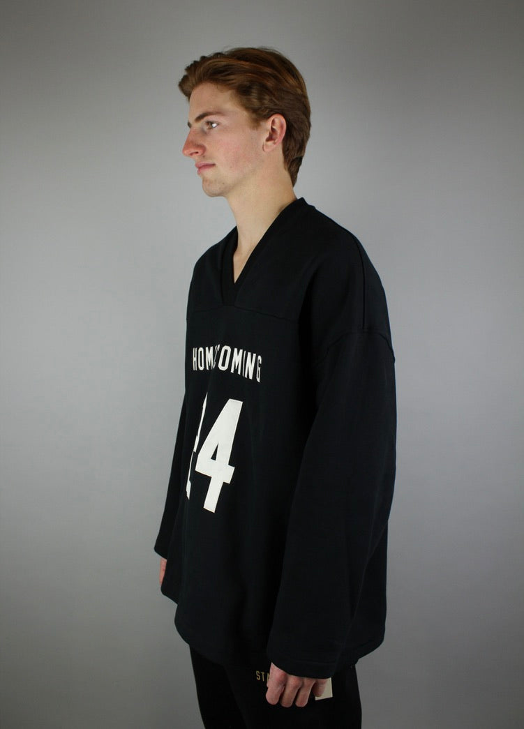 Fear of God Essentials Heavy Fleece Hockey Jersey 'Black'-9579051581770-The Attic