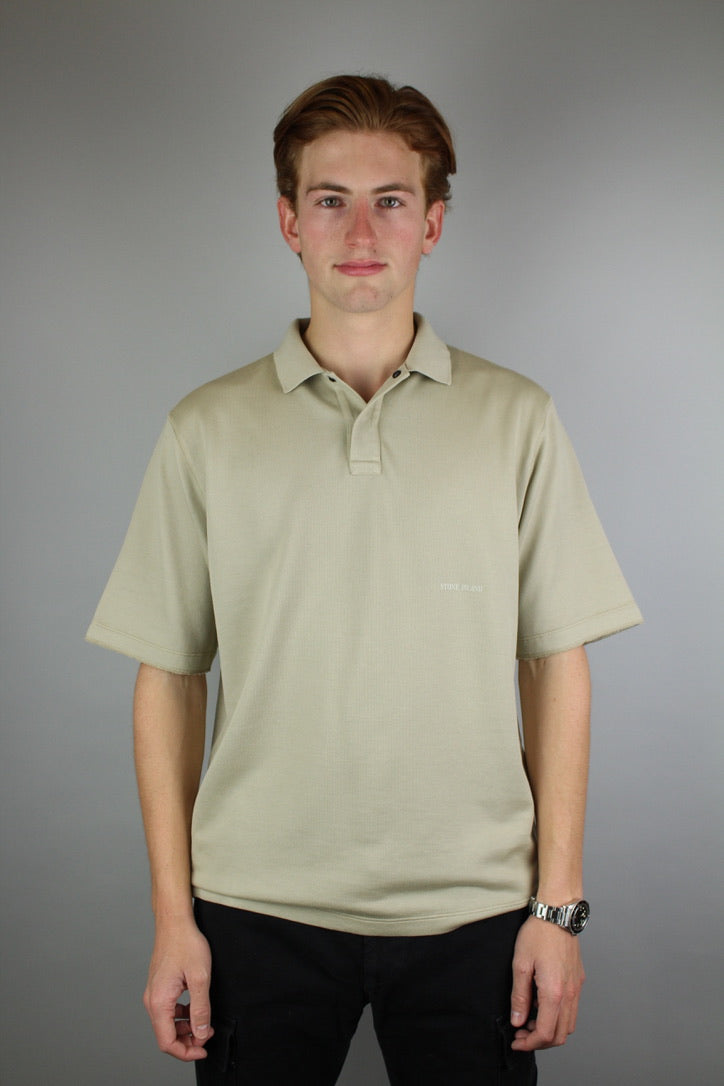 Stone Island Ghost Polo Shirt 'Beige'-9540183032138-The Attic