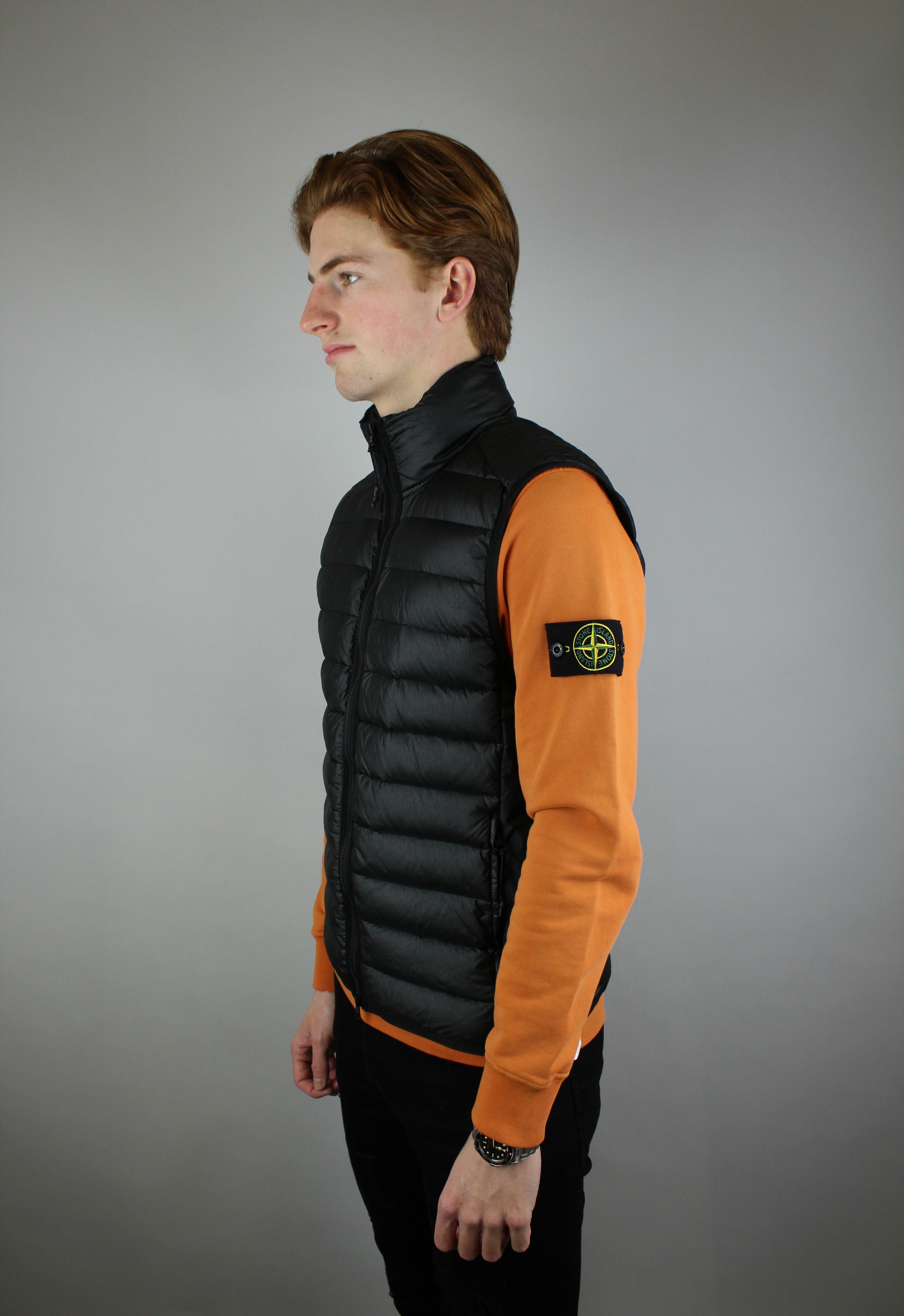 Stone Island Nylon Woven Body Vest 'Black'-9993744220490-The Attic