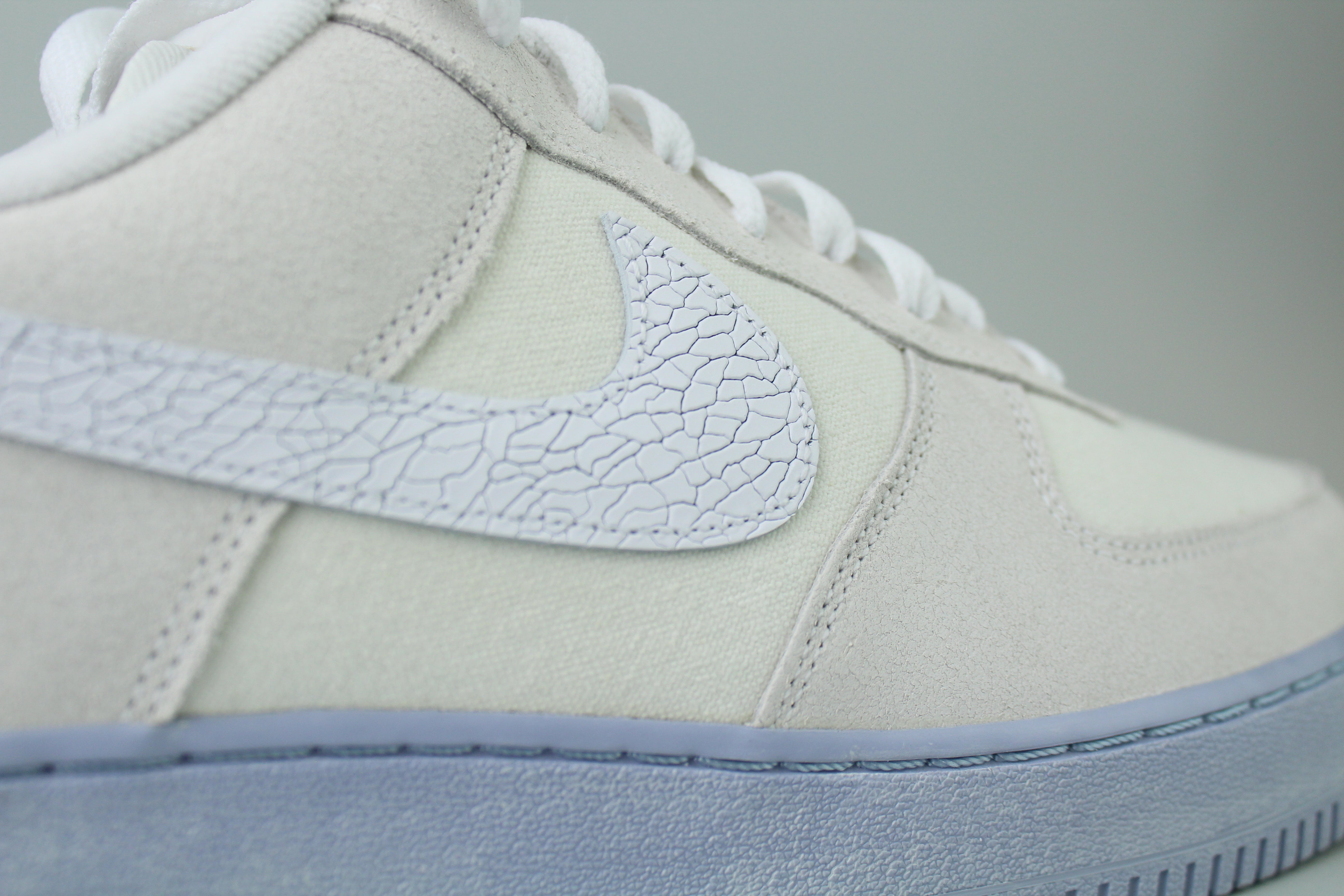 Nike Air Force 1 Low '07 LV8 EMB 'Summit White Blue Whisper' - Size 46 (ARCHIVE)-10175678873930-The Attic