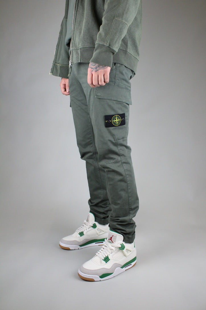 Stone Island Skinny Cargo Pants 'Musk'-8748067455306-The Attic
