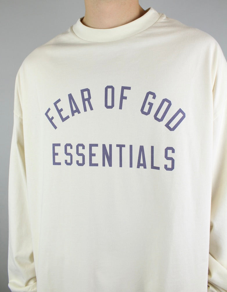 Fear of God Essentials Jersey Longsleeve Tee 'Shell'-9579779096906-The Attic