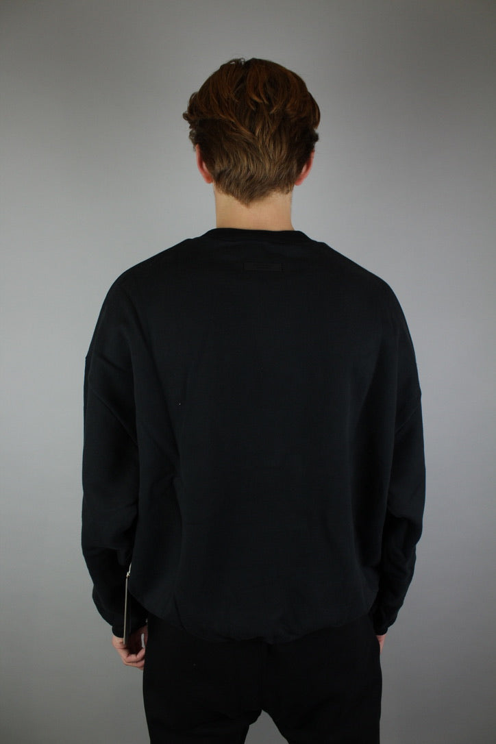 Fear of God Essentials Heavy Fleece Crewneck 'Black'-9579043782986-The Attic