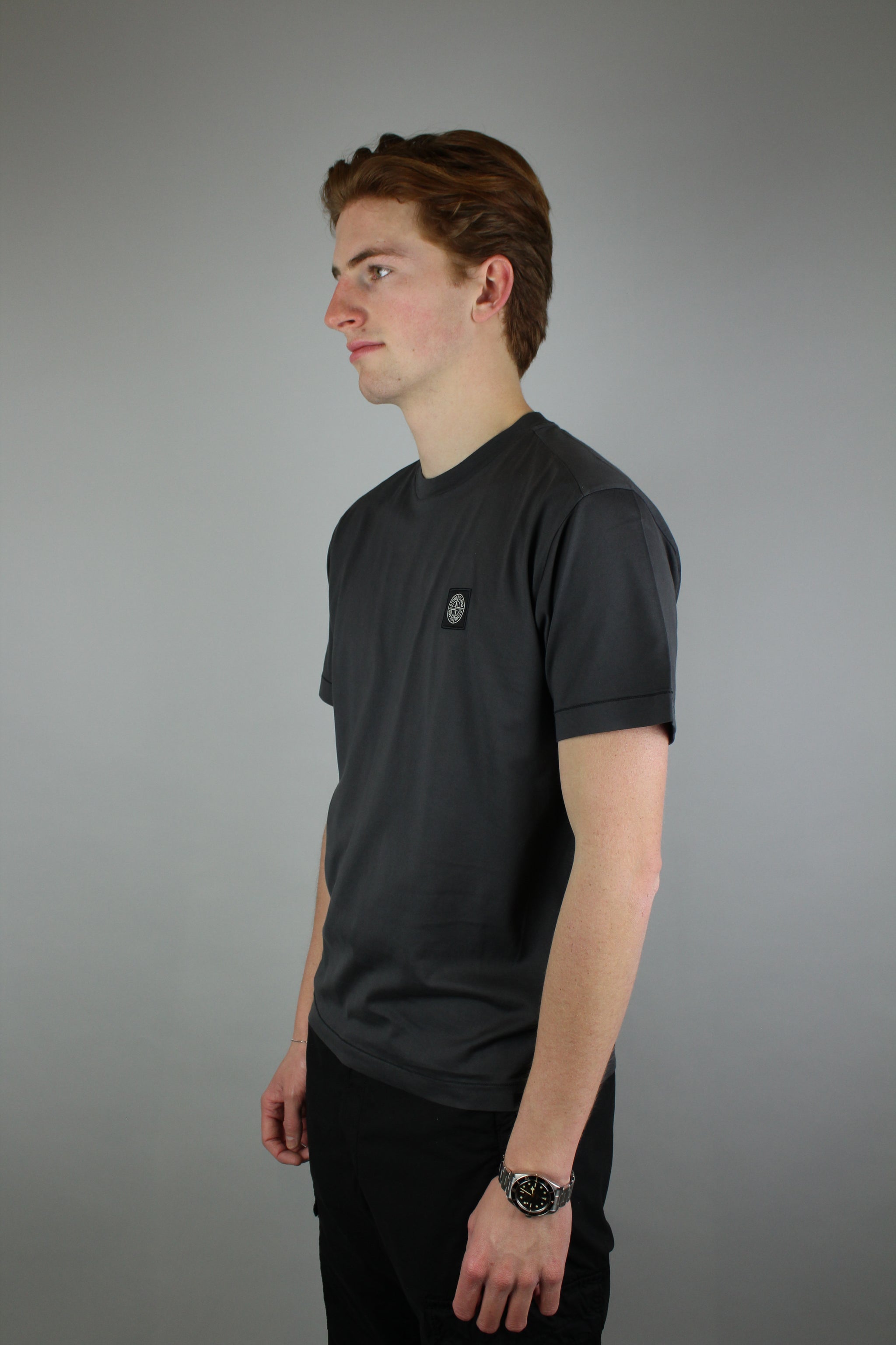 Stone Island Chest Logo T-Shirt 'Charcoal' – The Attic