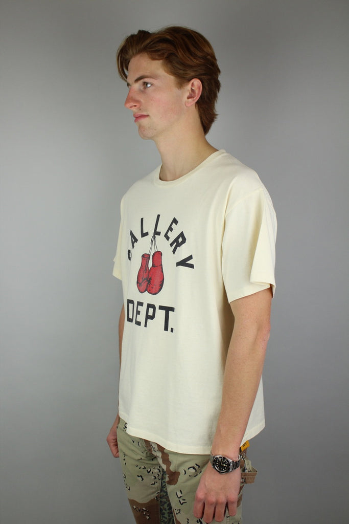 Gallery Dept. Boxing Merch Tee 'Cream'-9540570612042-The Attic
