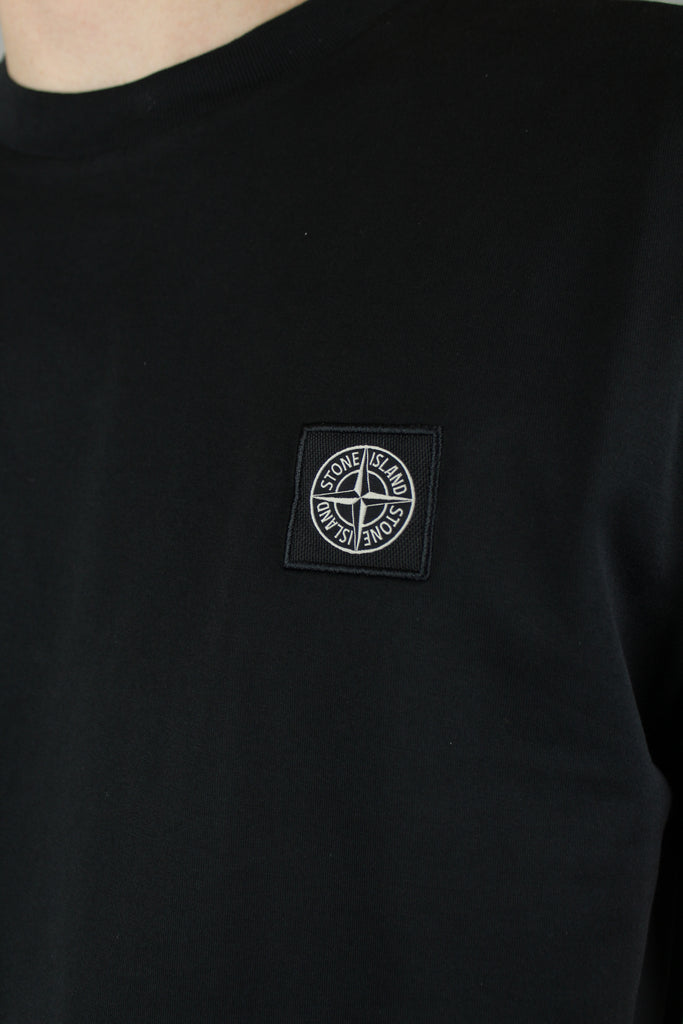 Stone Island Chest Logo T-Shirt 'Black'-9638434341194-The Attic