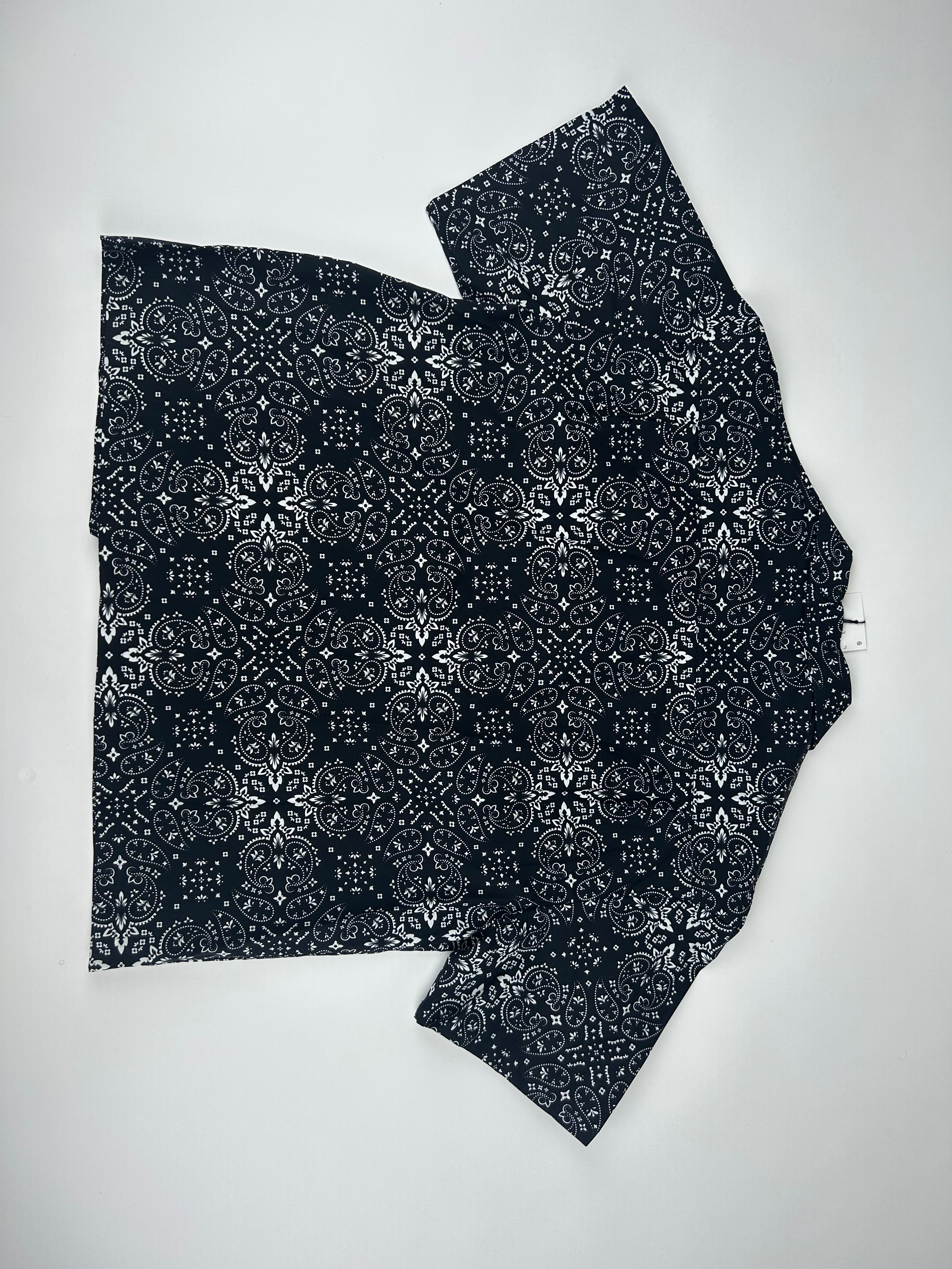 Garment Workshop Paisley Bandana Short Sleeves Shirt 'Black' - Size M (ARCHIVE)