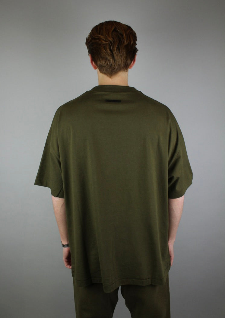 Fear of God Essentials Jersey Crewneck Tee 'Olive'-9578951344458-The Attic
