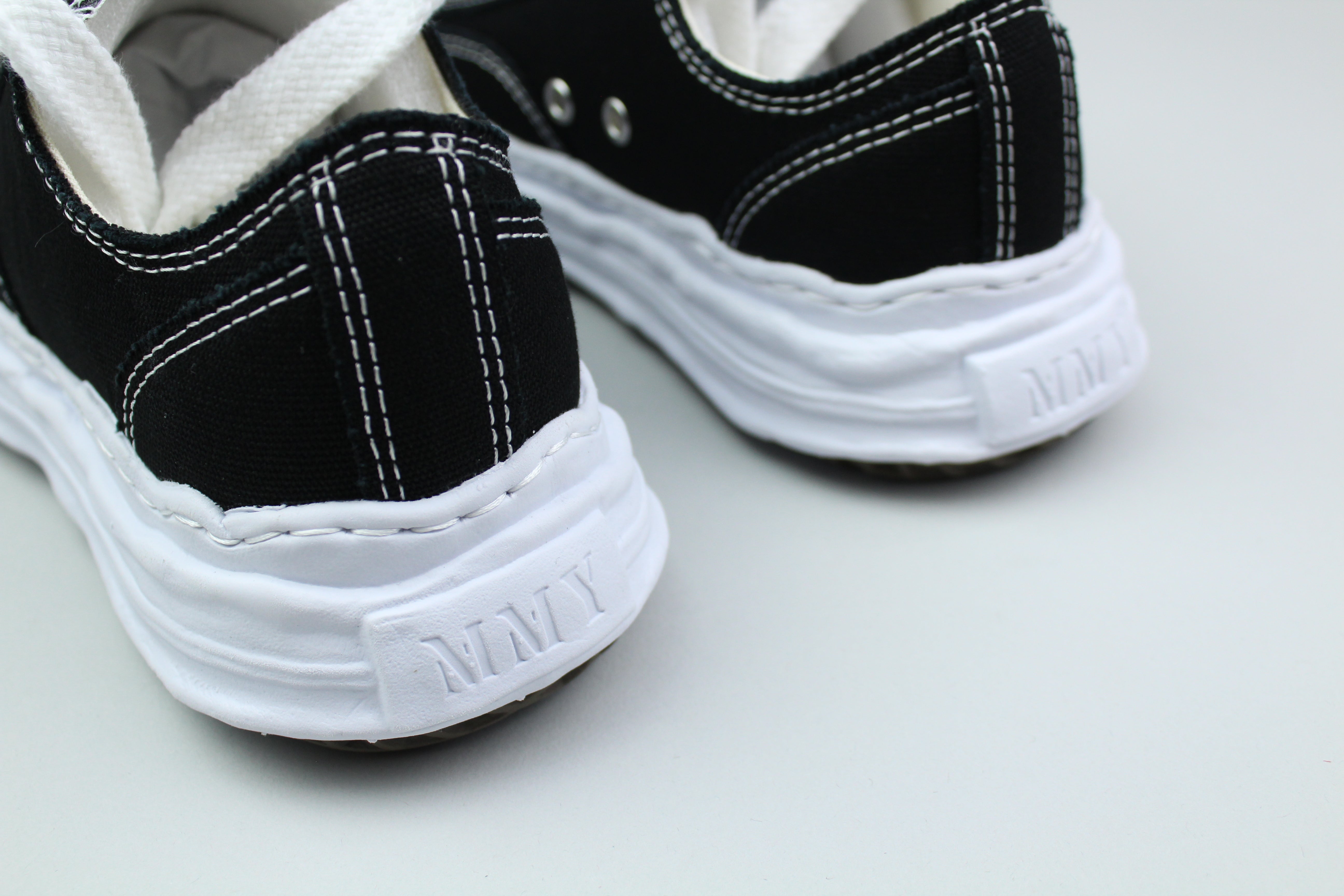 Maison Mihara Yasuhiro Hank OG Sole Canvas Low 'Black'-9631945982282-The Attic