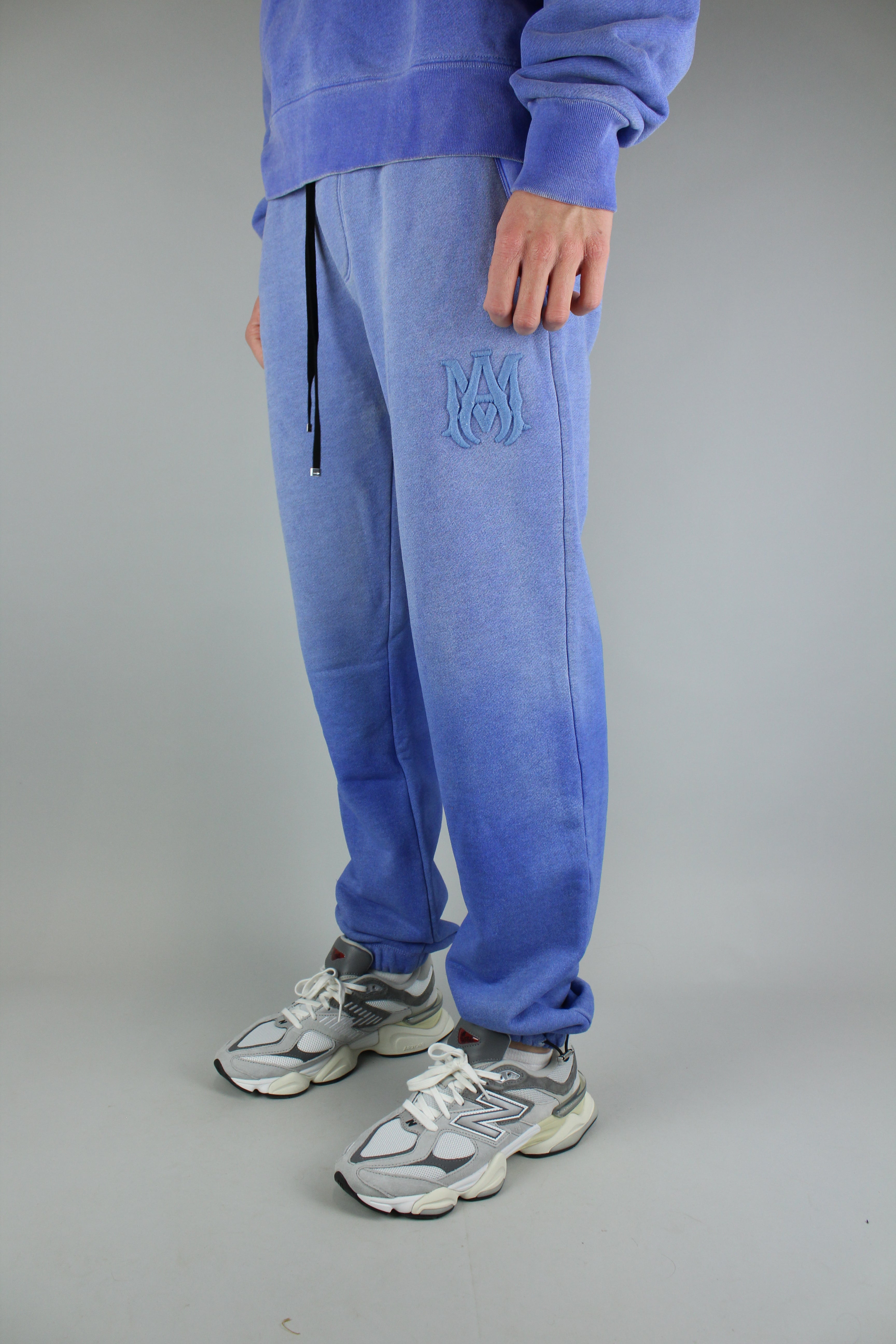 Amiri MA Bar Logo Sweatpants 'Blue'-9620444086602-The Attic