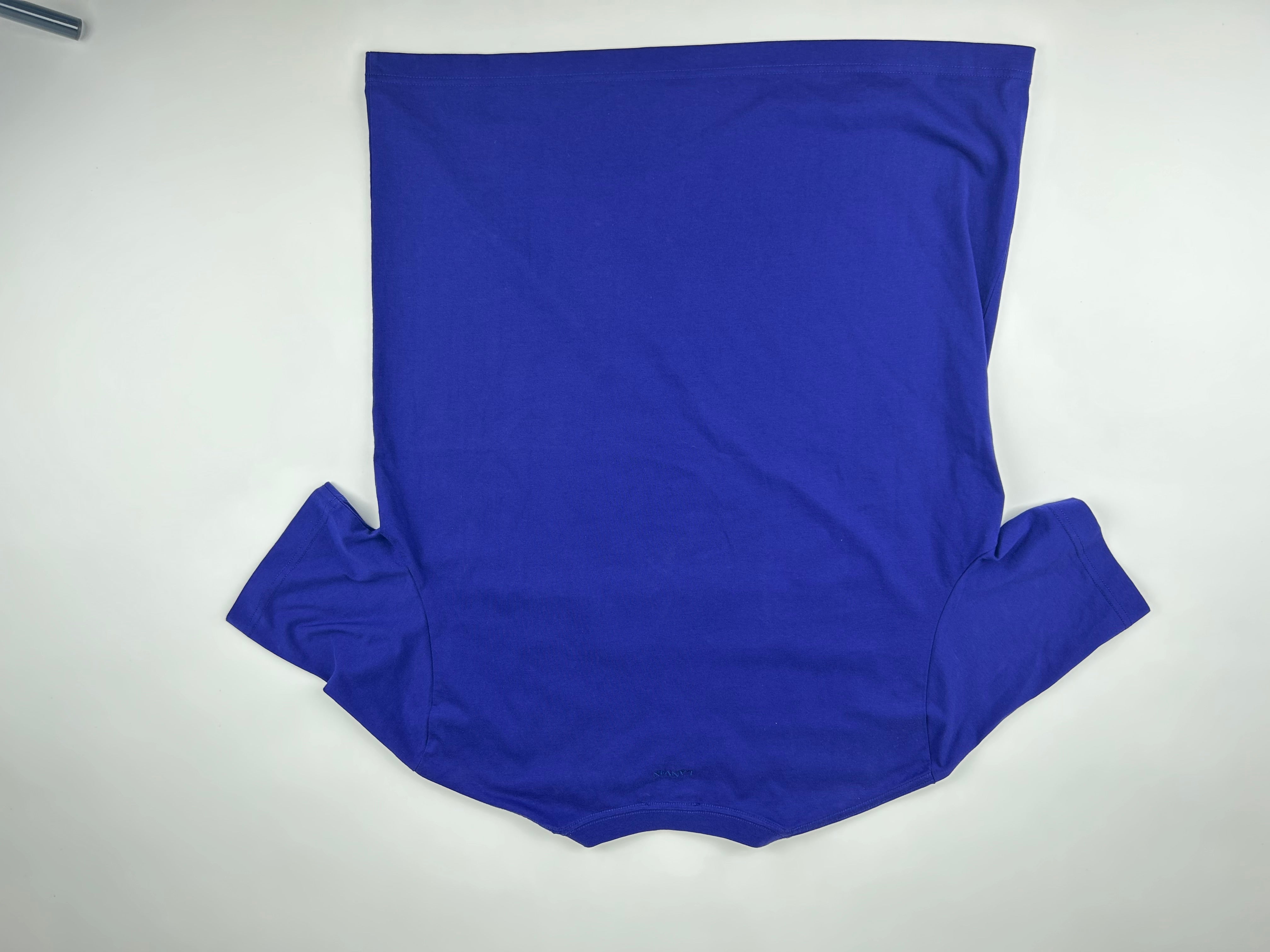 Lanvin Embroidered Logo Crewneck T-Shirt Blue - Size XL (ARCHIVE)