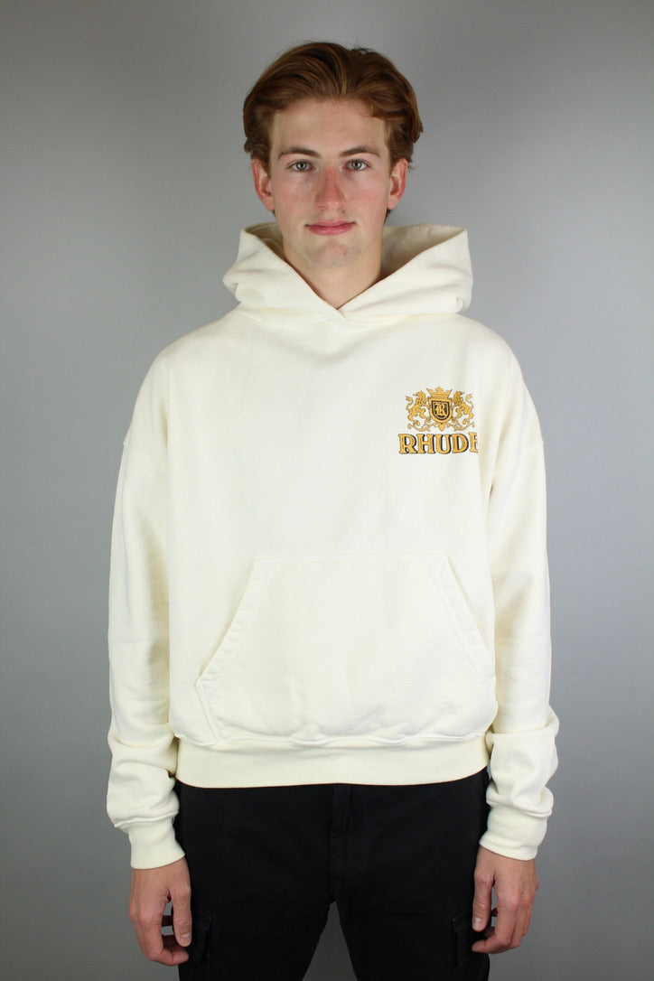 Rhude Cresta Cigar Hoodie 'Vintage White'-9542957302090-The Attic