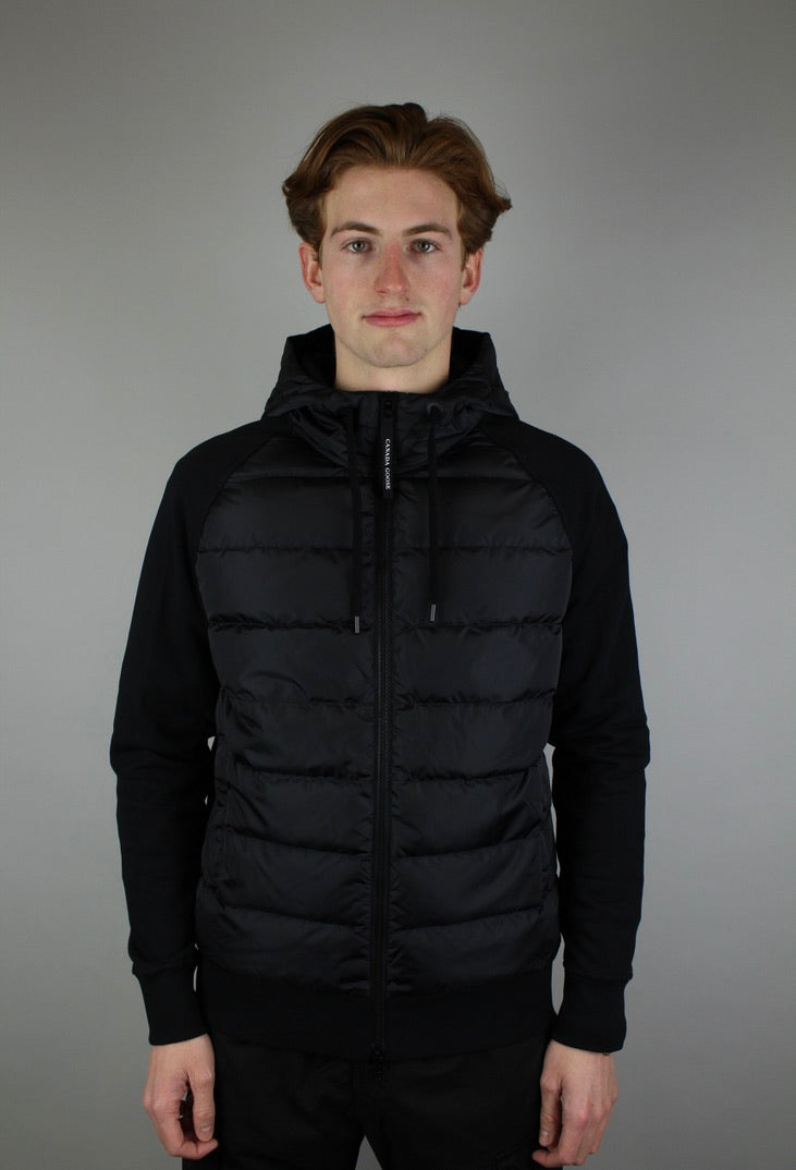 Canada Goose Hybridge Huron Zip Hoodie 'Black'-9640825815370-The Attic