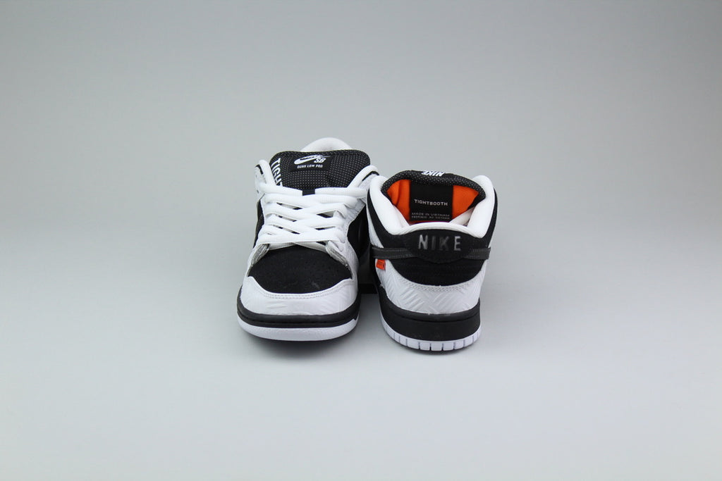 TIGHTBOOTH X Nike SB Dunk Low 'Black/White' - Size 41 (ARCHIVE)-9538534768970-The Attic