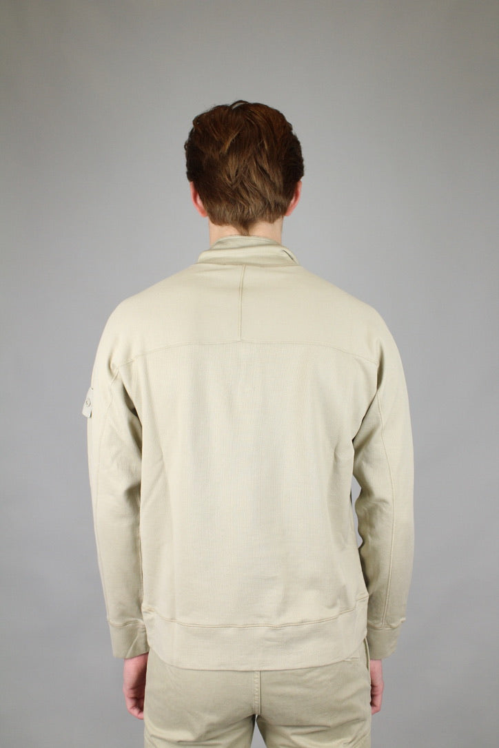 Stone Island Felpa Ghost Button-Up 'Beige'-8748004507978-The Attic