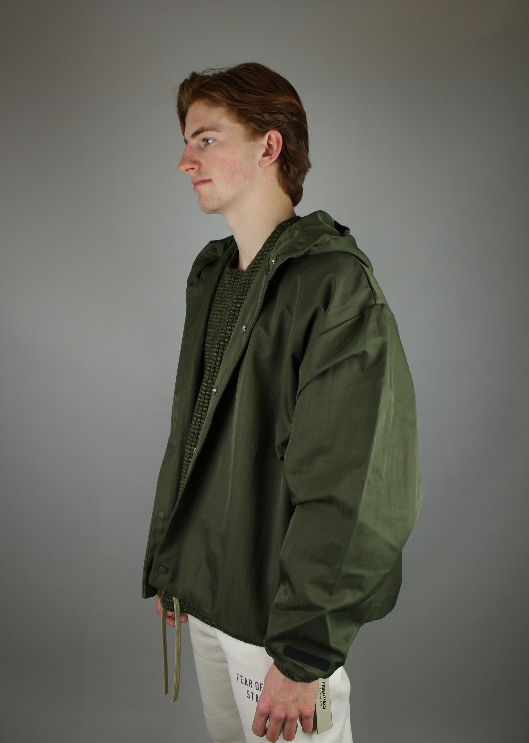 ジャケット・アウター FEAR OF GOD ESSENTIALS 24AW NYLON FIELD FOG Essentials Windbreaker Anorak Jacket | eBay