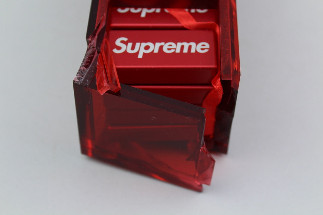 Supreme Aluminium Domino Set 'Red' FW22 (ARCHIVE)-9561551176010-The Attic