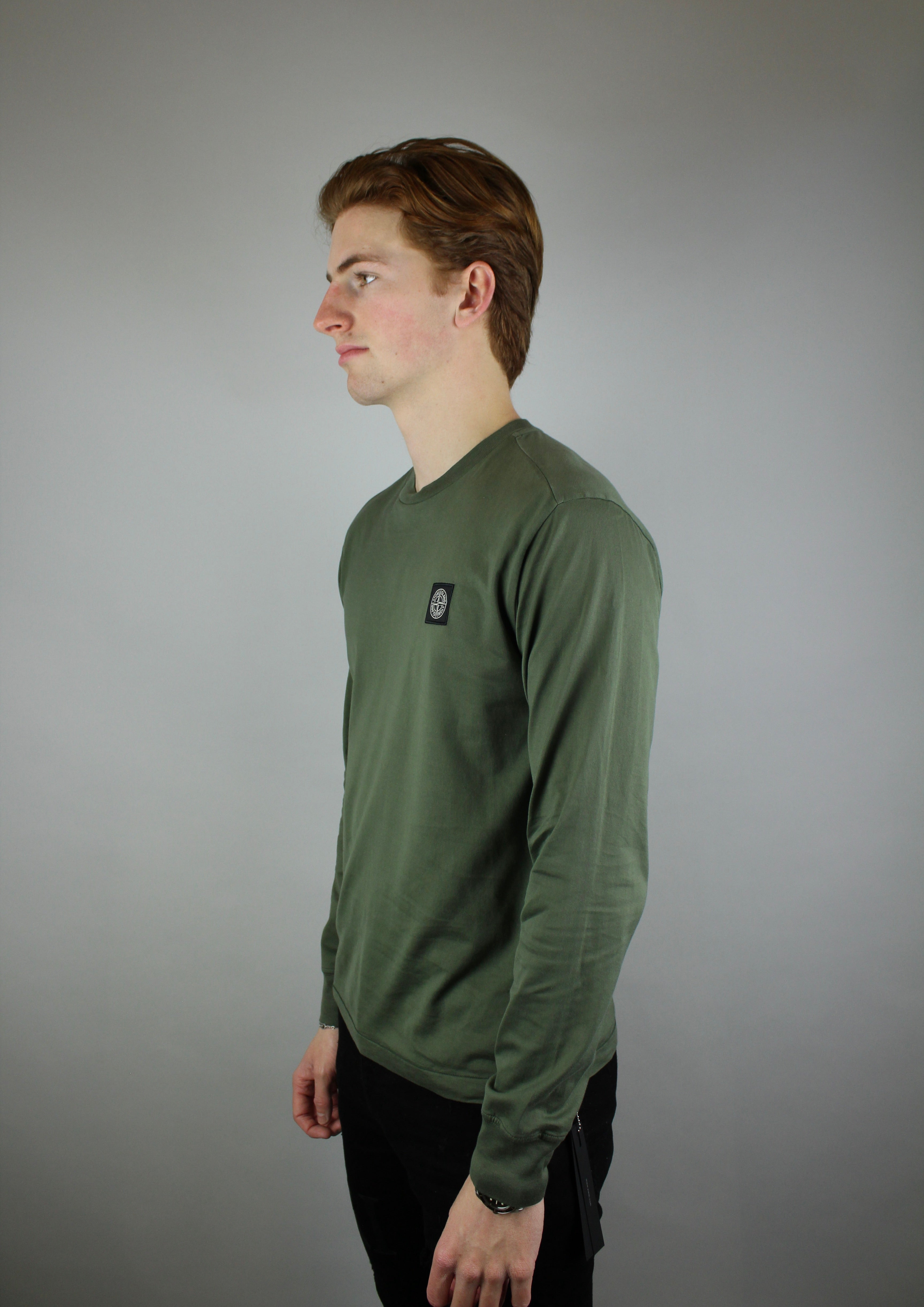 Stone Island Chest Logo Longsleeve 'Musk'-9993680322890-The Attic