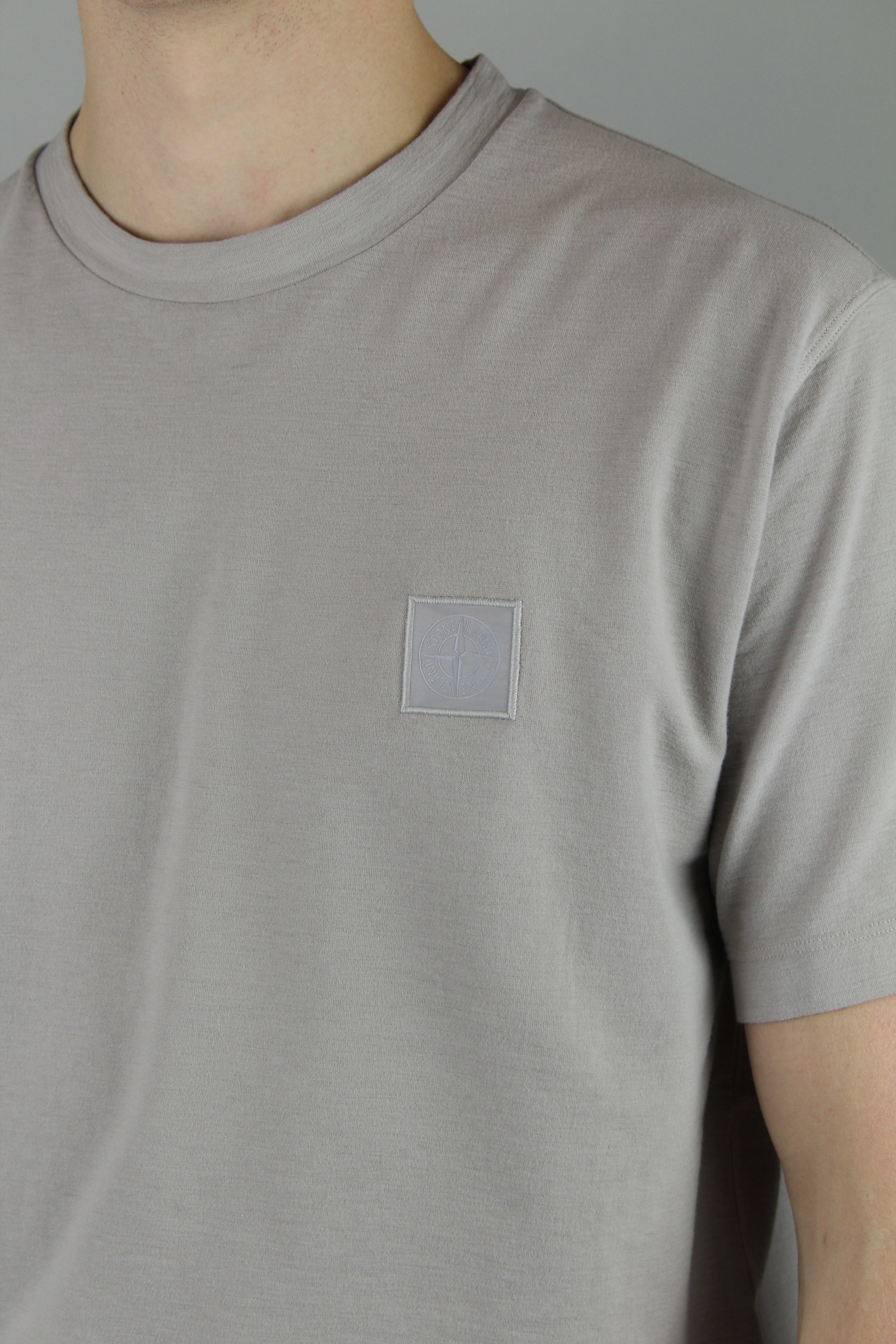 Stone Island Compass Logo Ghost T-Shirt 'Dust Grey'-10036940996938-The Attic