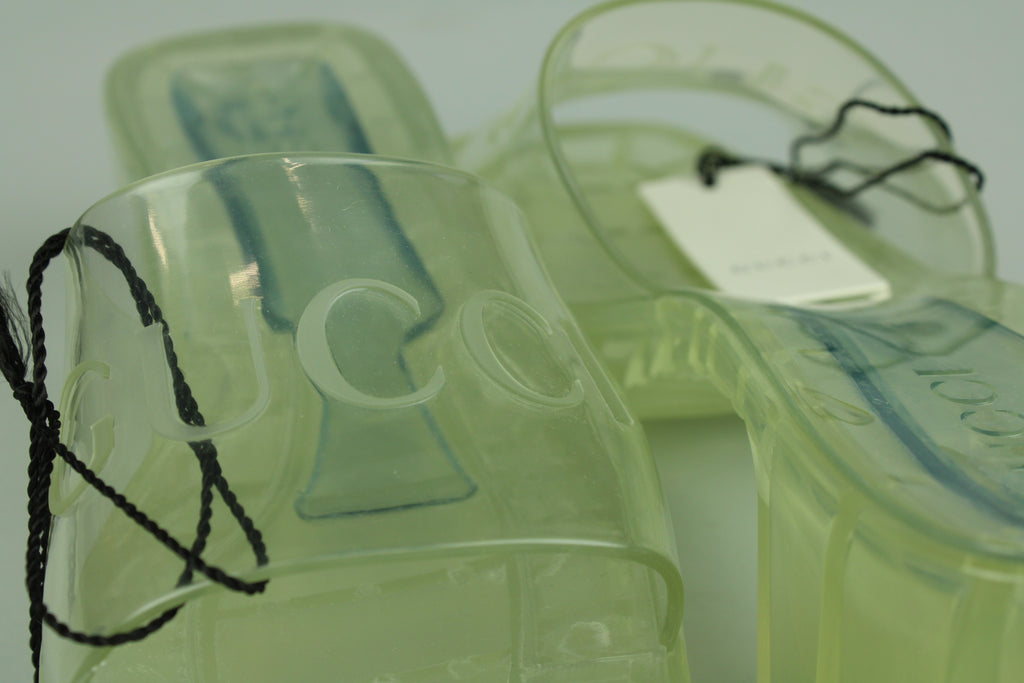 Gucci 60mm Slide Sandal 'Clear Rubber' - Size 38 (ARCHIVE)-10293208809802-The Attic