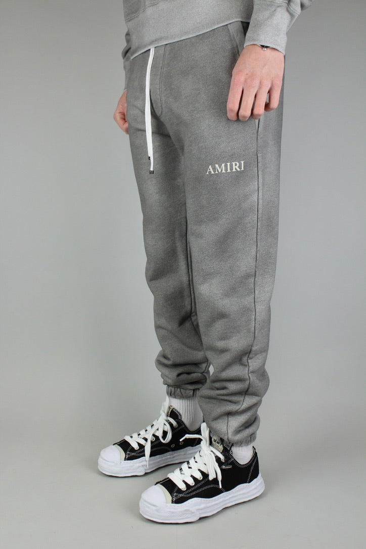 Amiri Aged Puff Logo Sweatpants 'Grey'-9642075652426-The Attic