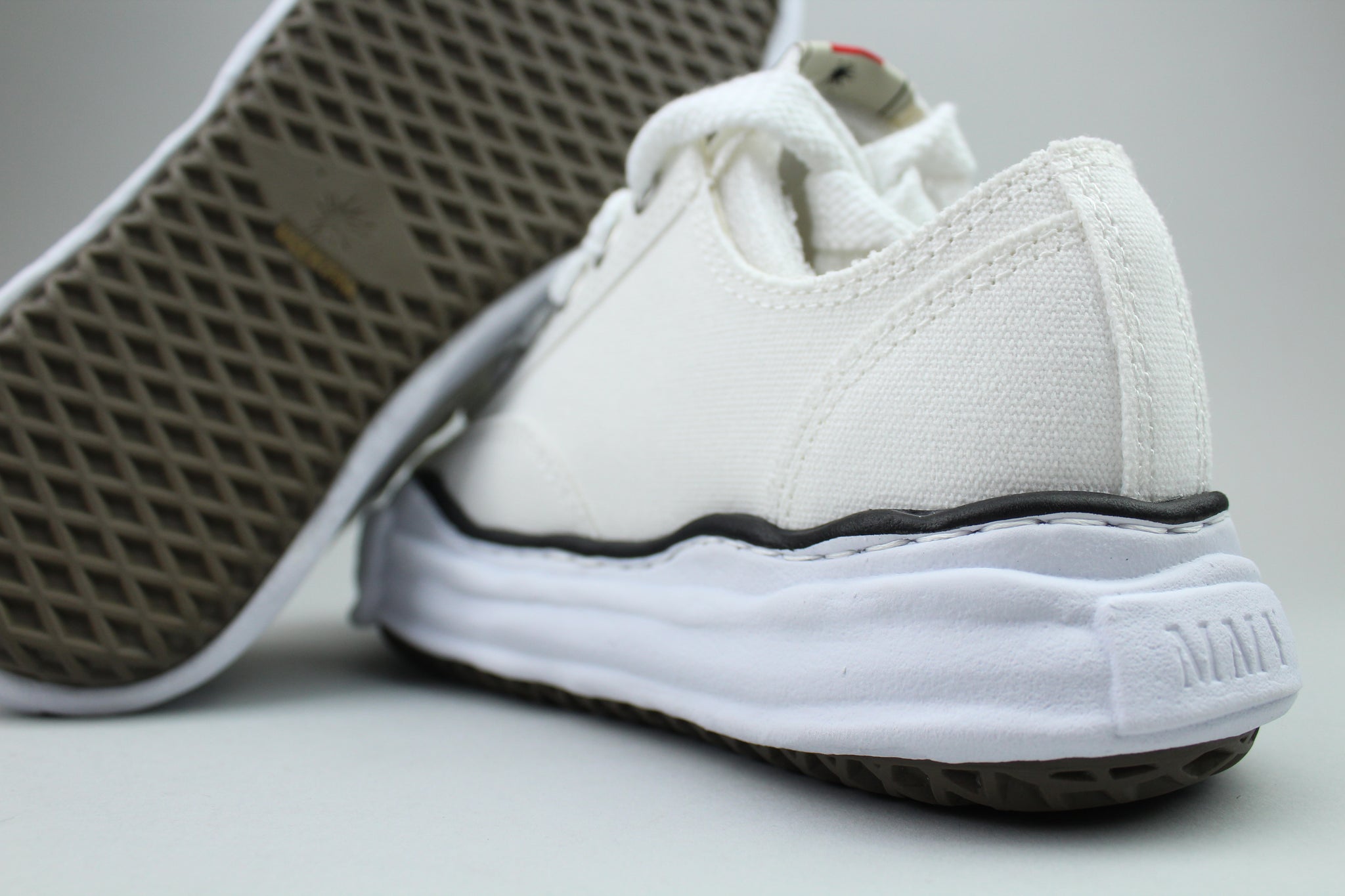 Maison Mihara Yasuhiro Peterson OG Sole Canvas Low 'White' – The Attic Maison Mihara Yasuhiro Peterson OG Sole Canvas Low 'White' – The Attic