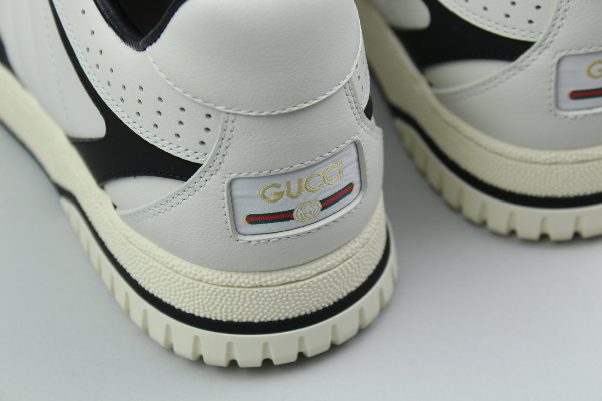 Gucci Leather Re-Web Trainer 'White'-9993645982026-The Attic