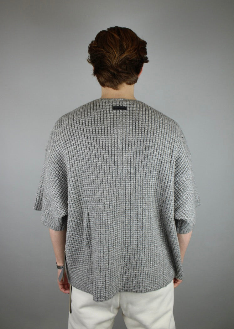 Fear of God Essentials Heavy Waffle Short Sleeve 'Dark Heather'-10040171561290-The Attic