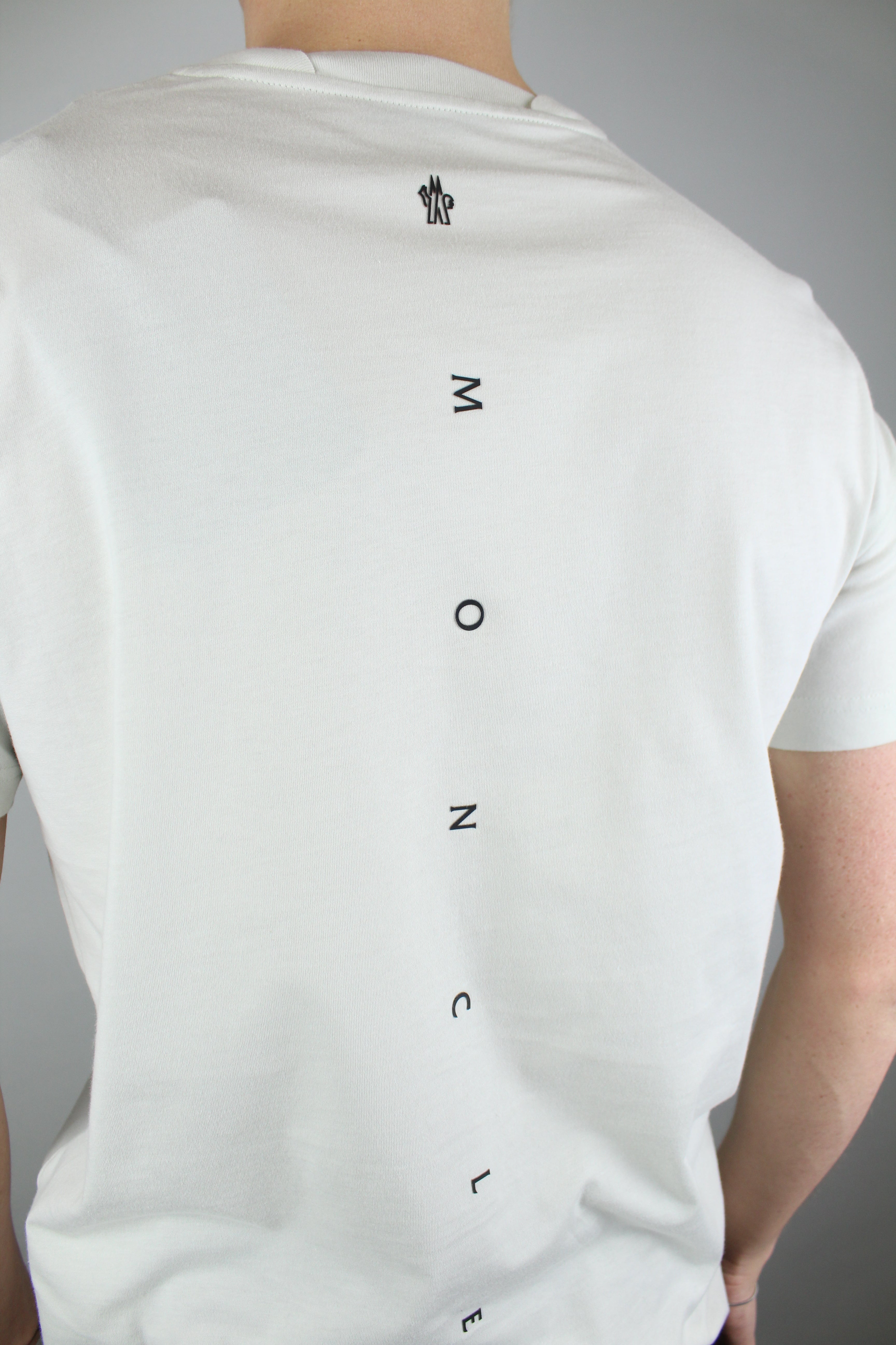 Moncler Logo T-shirt 'Beige'-9649527259466-The Attic