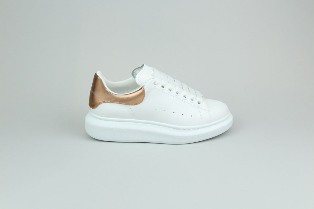 Alexander McQueen Larry Sneaker 'White/Rose Gold' - Size 38 (ARCHIVE)-10167066231114-The Attic
