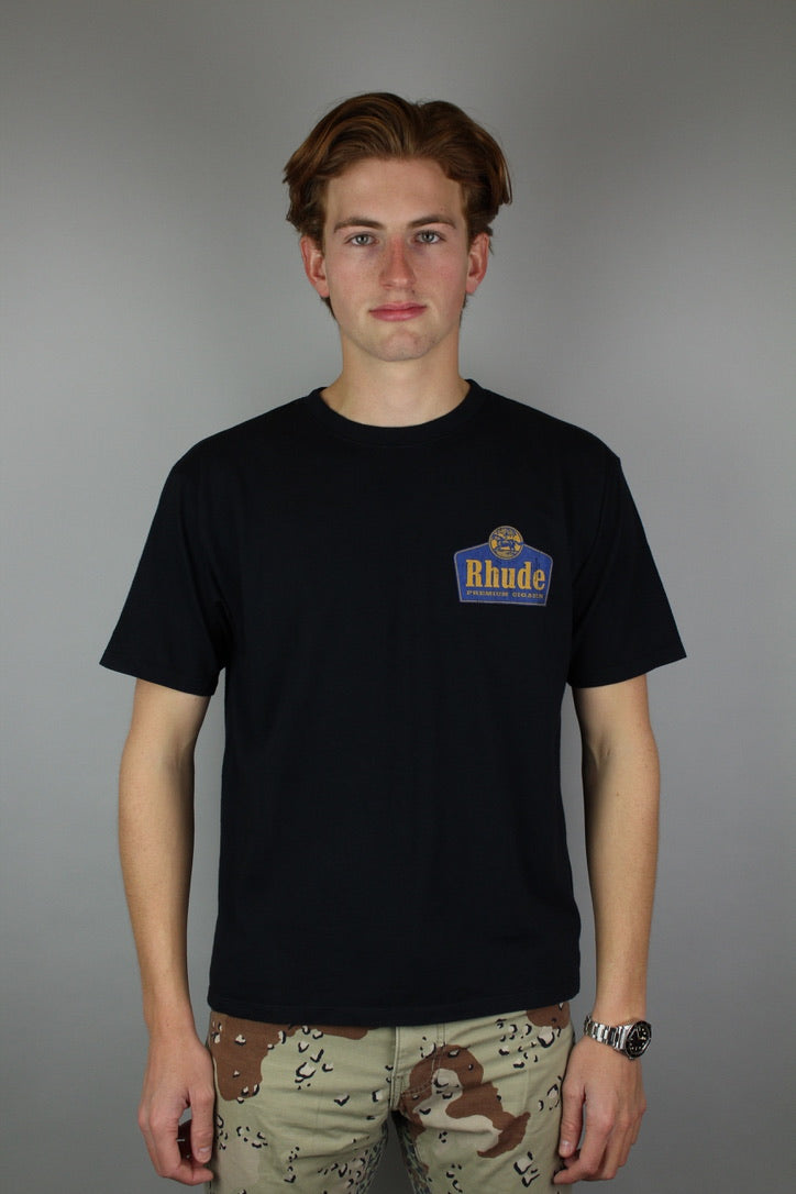 Rhude Grand Cru Tee 'Vintage Black'-9542919356746-The Attic