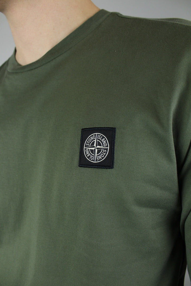 Stone Island Chest Logo Longsleeve 'Musk'-9993680322890-The Attic