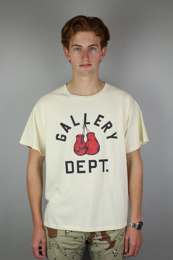 Gallery Dept. Boxing Merch Tee 'Cream'-9540570612042-The Attic