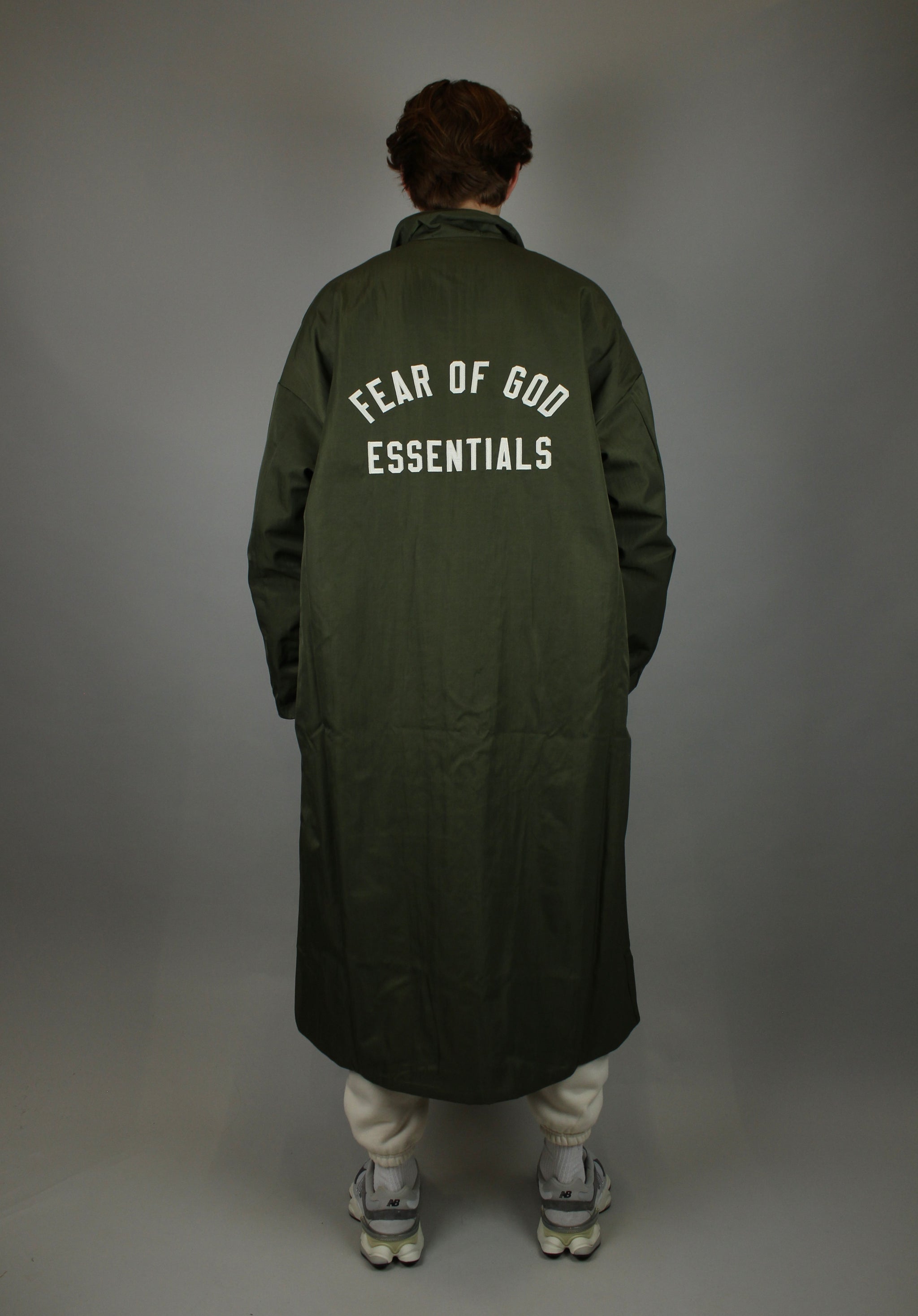 Fear of God Essentials Textured Nylon Field Trench 'Military