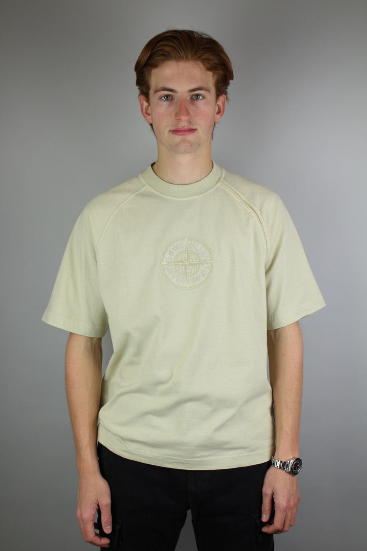 Stone Island Organic Cotton Jersey 'Beige'-9540228940106-The Attic