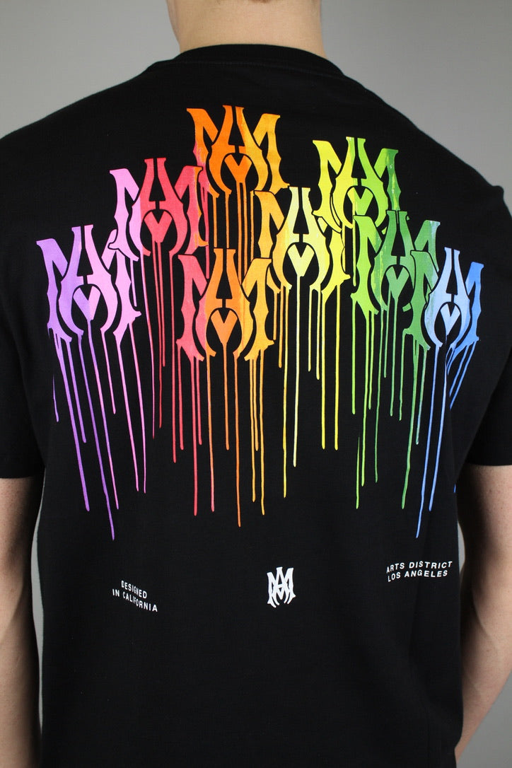Amiri MA Drip Collage T-shirt 'Black'-9643398693194-The Attic