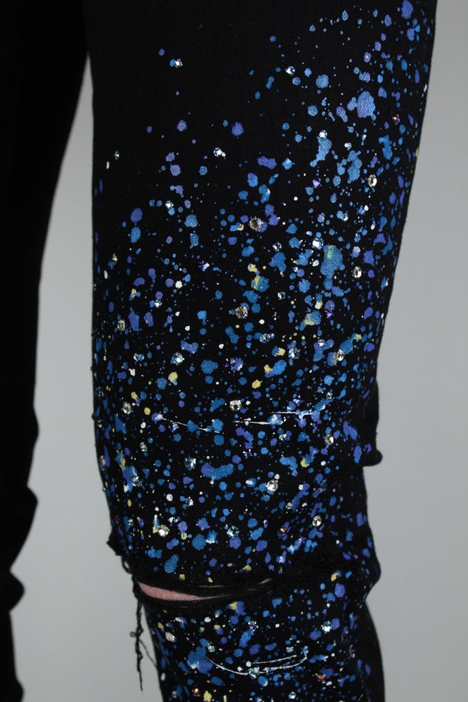 Amiri Crystal Painter Jean 'Black'-9643341349194-The Attic