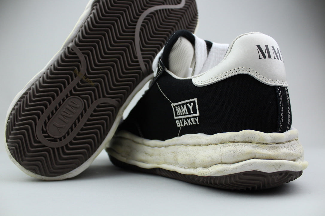 Maison Mihara Yasuhiro Canvas Low Distressed Midsole 'Black/White'-9990473810250-The Attic
