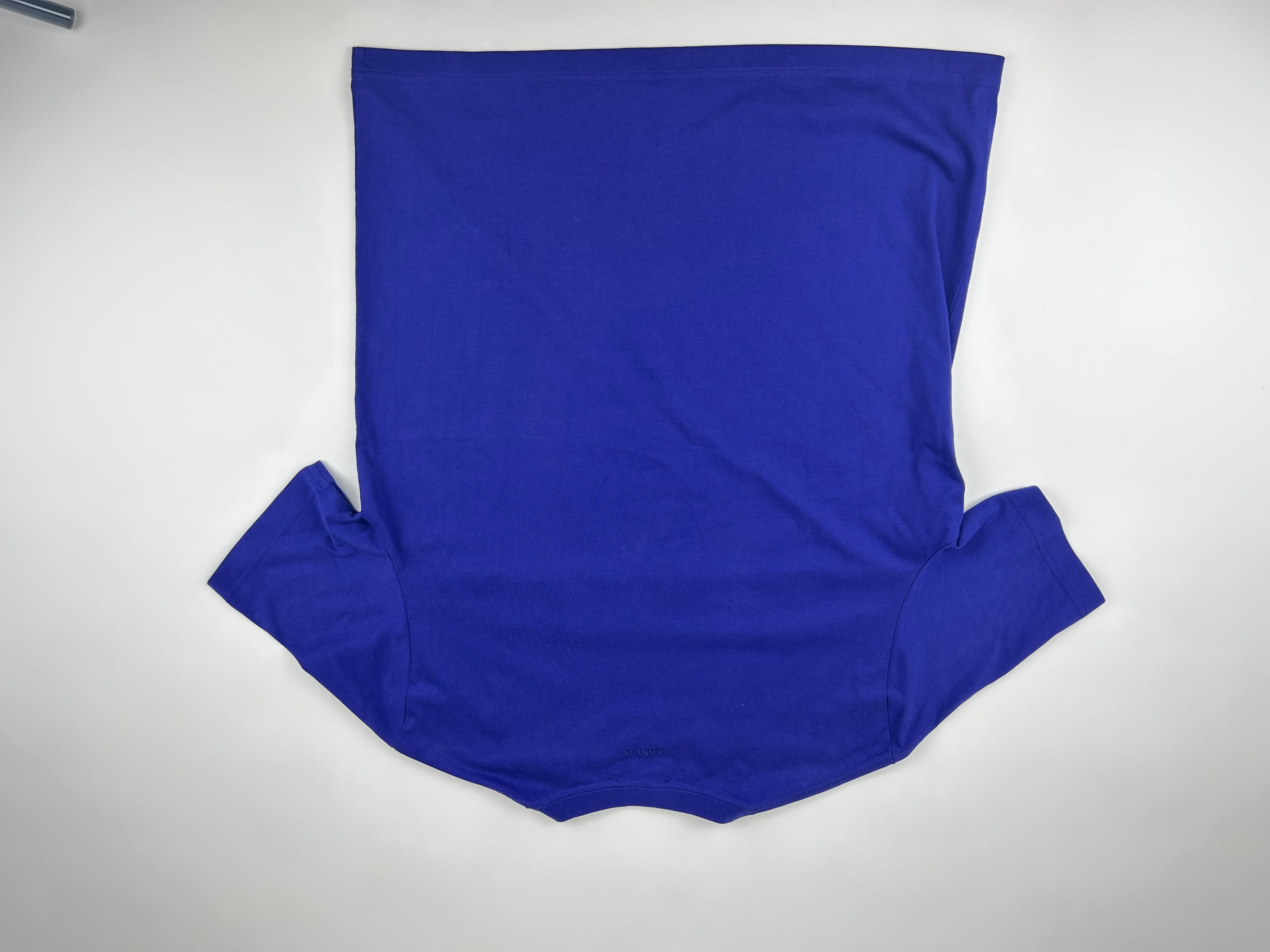 Lanvin Embroidered Logo Crewneck T-Shirt Blue - Size XL (ARCHIVE)