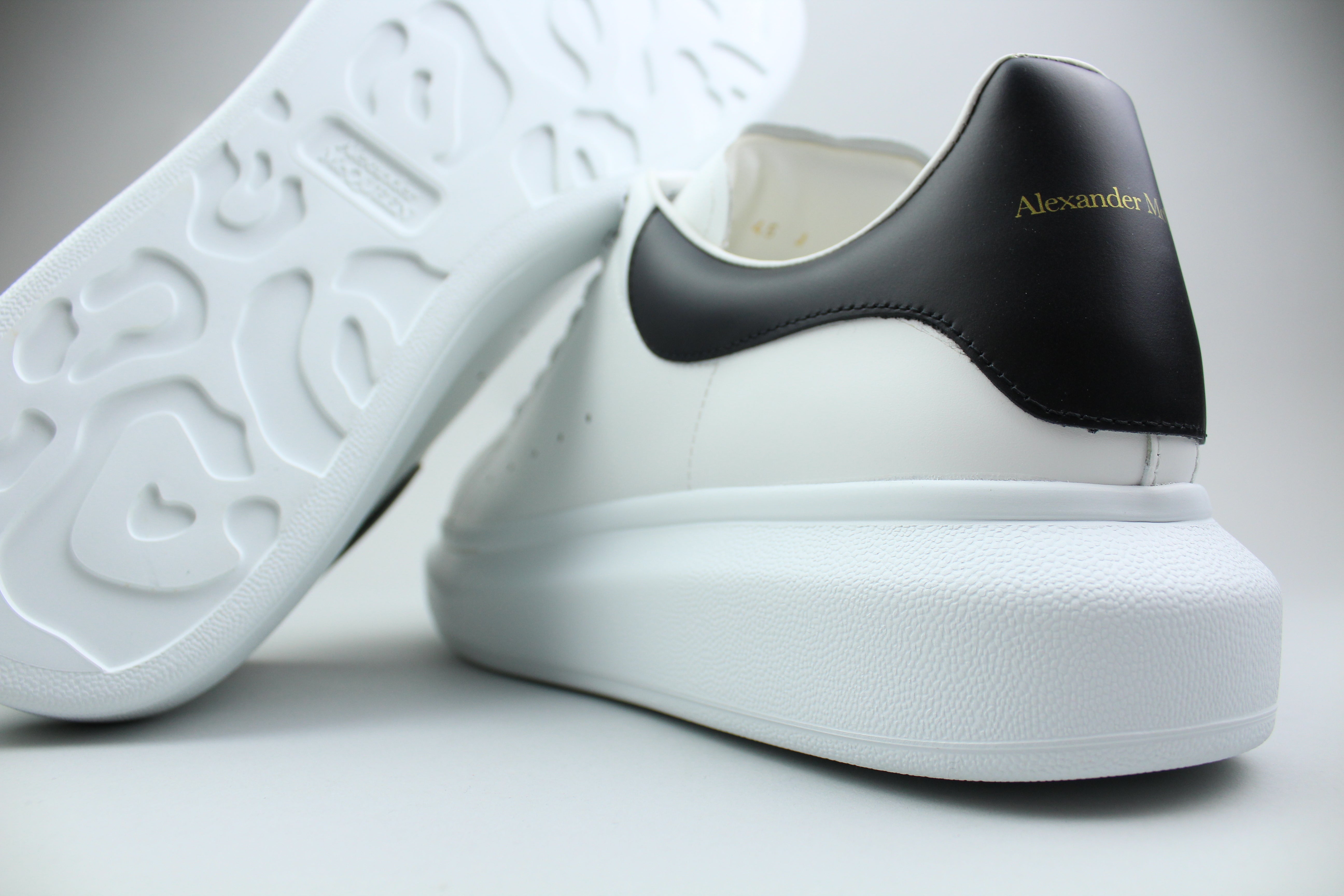 Alexander McQueen Oversized 'Ivory Black'-9992624505162-The Attic