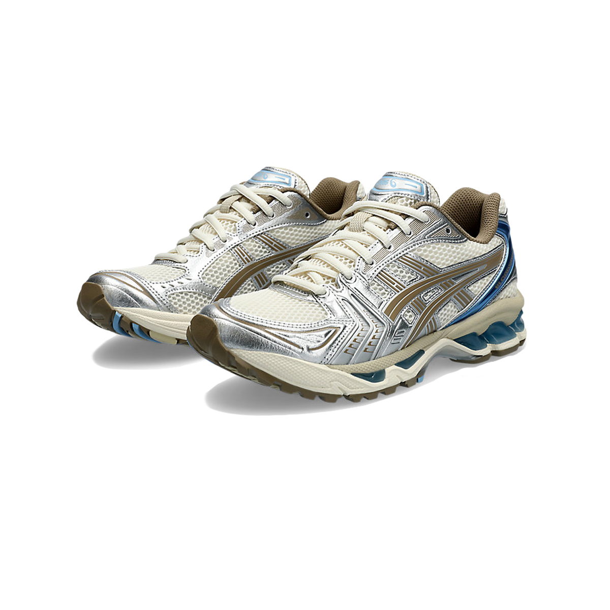ASICS Gel-Kayano 14 Cream Metallic Blue 'Beige Blue Silver'