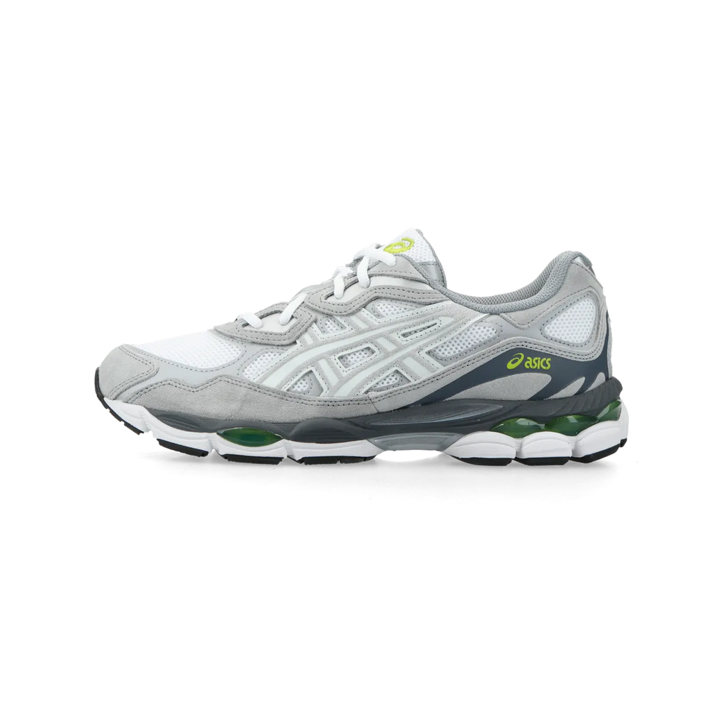ASICS GEL-NYC White Glacier Grey – Modern Running-Inspired Sneakers, Mesh and Suede Lifestyle Shoes, Comfortable Streetwear Trainers